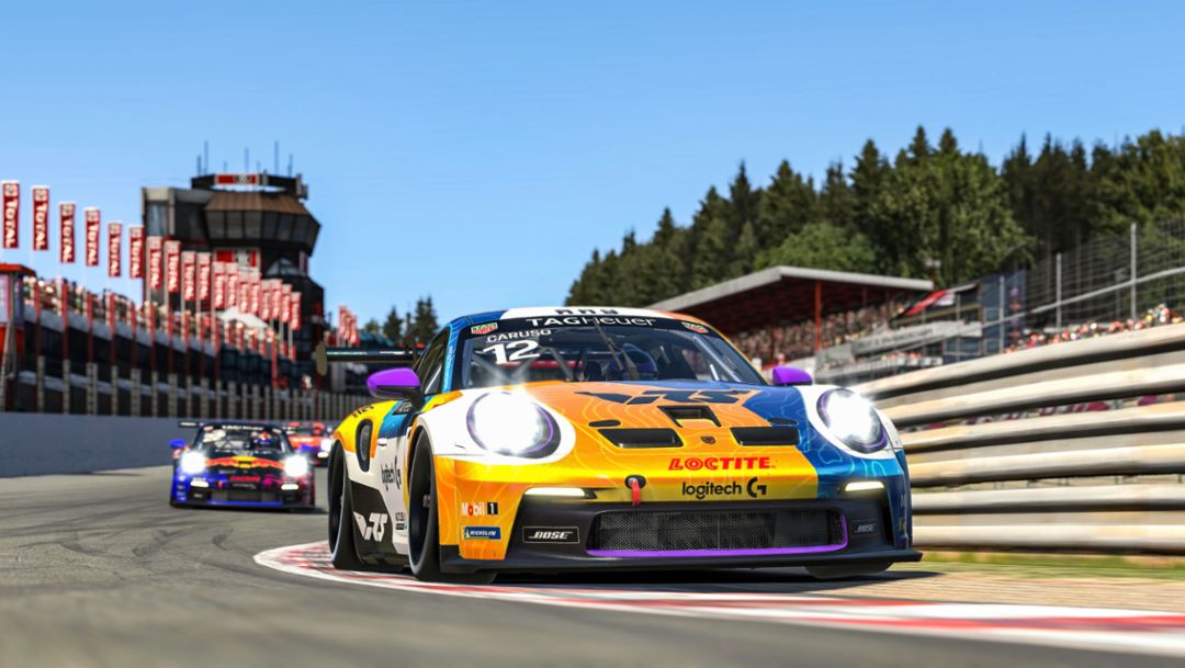 Jordan Caruso gana y amplía su ventaja en la Porsche TAG Heuer Esports Supercup