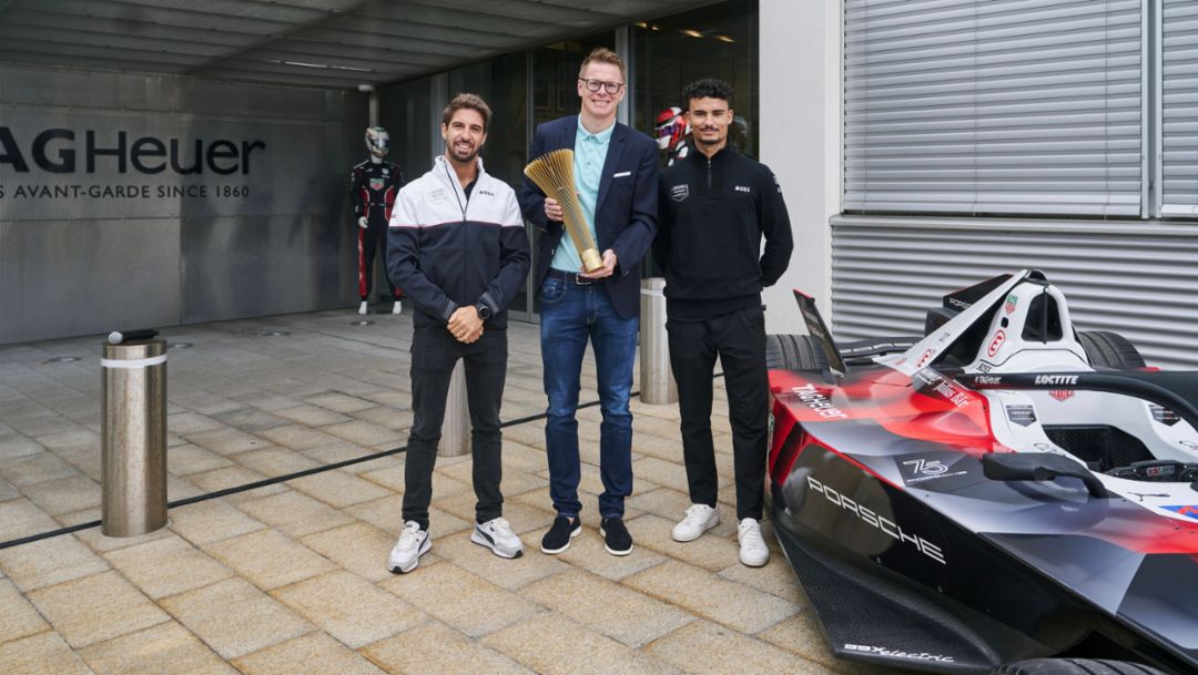 Pascal Wehrlein and António Félix da Costa visit TAG Heuer