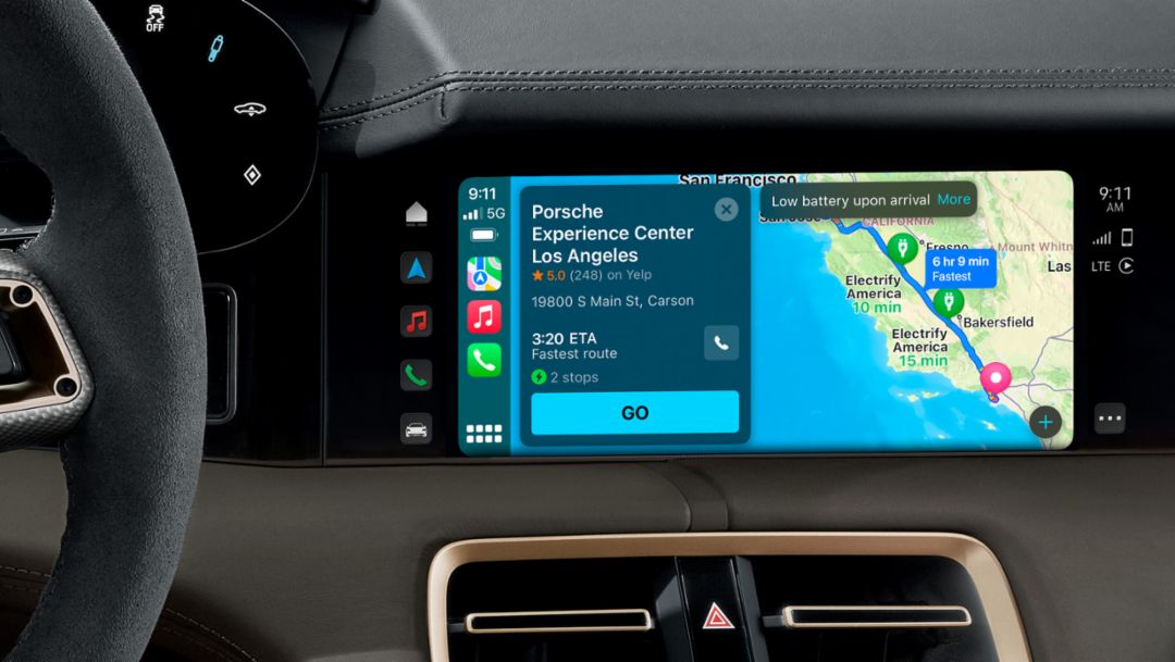 Porsche introduces support for Apple® Maps EV routing