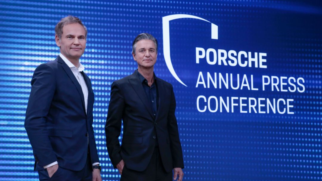 Porsche AG annual press conference in online stream