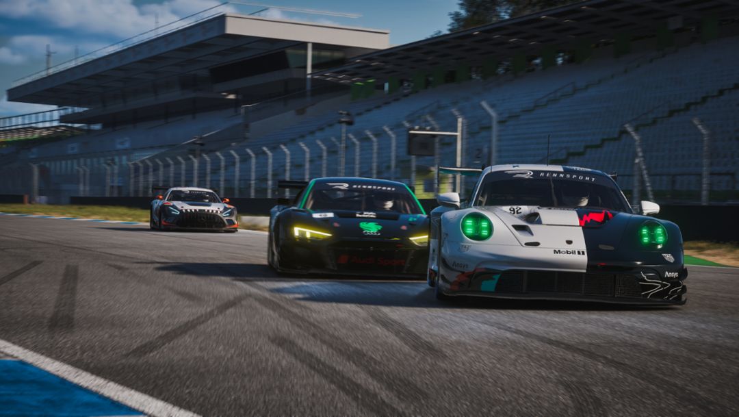 Porsche works team wins the first final of the ESL R1 drivers’ championship