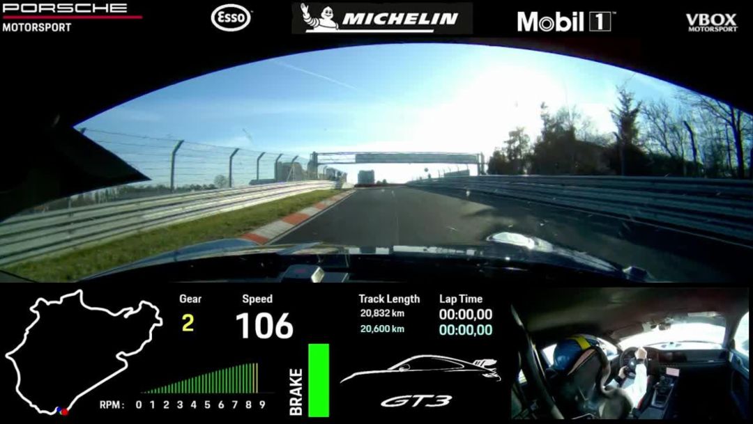 Onboard video: New Porsche 911 GT3 masters the Nordschleife in 6:56.294 minutes
