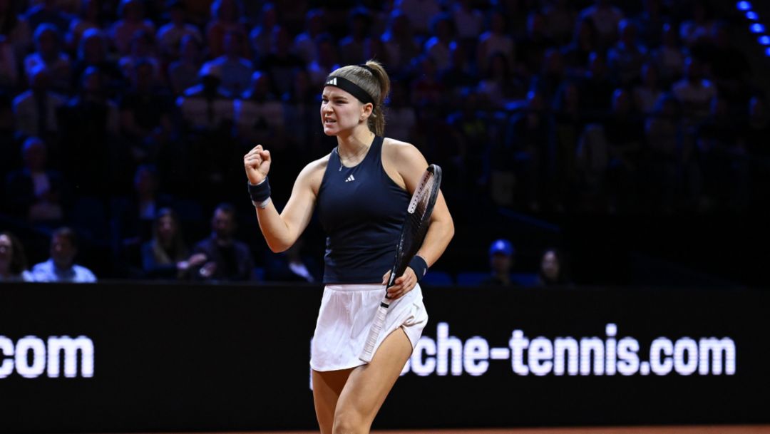 Finale in der Porsche-Arena: Karolina Muchova gegen Elena Rybakina