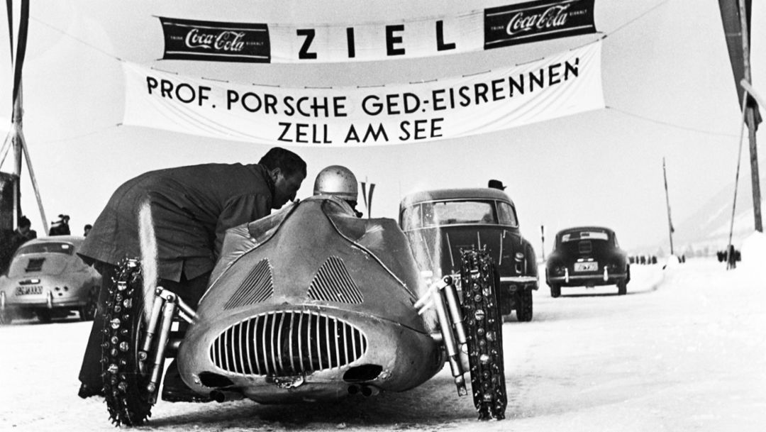 Ice Race, Zell am See, 1956, Porsche AG