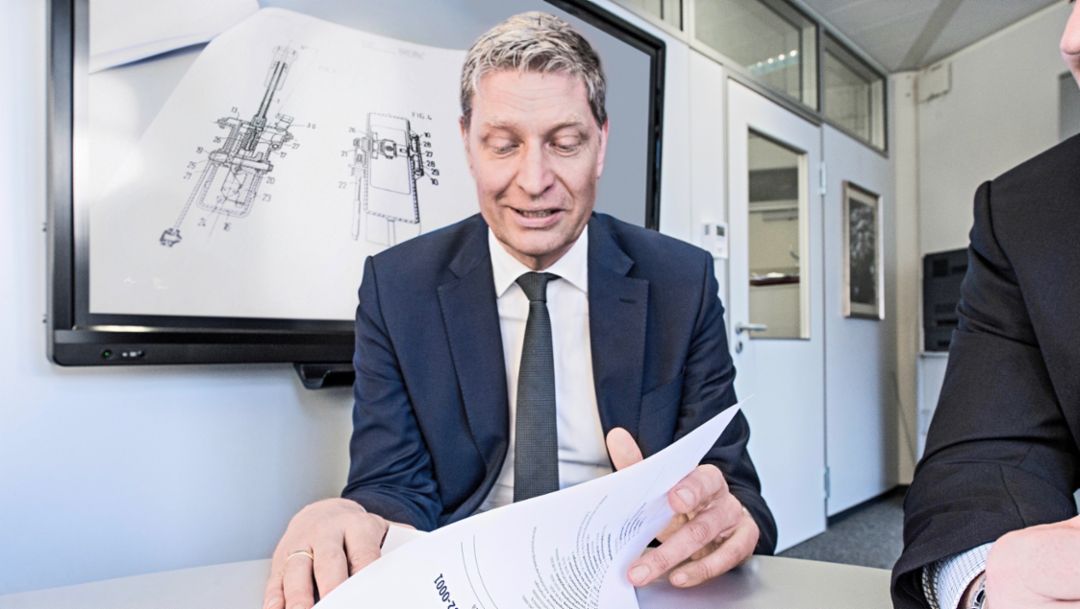Frank Zacharias, Leiter Schutzrechte und Lizenzen, 2018, Porsche AG