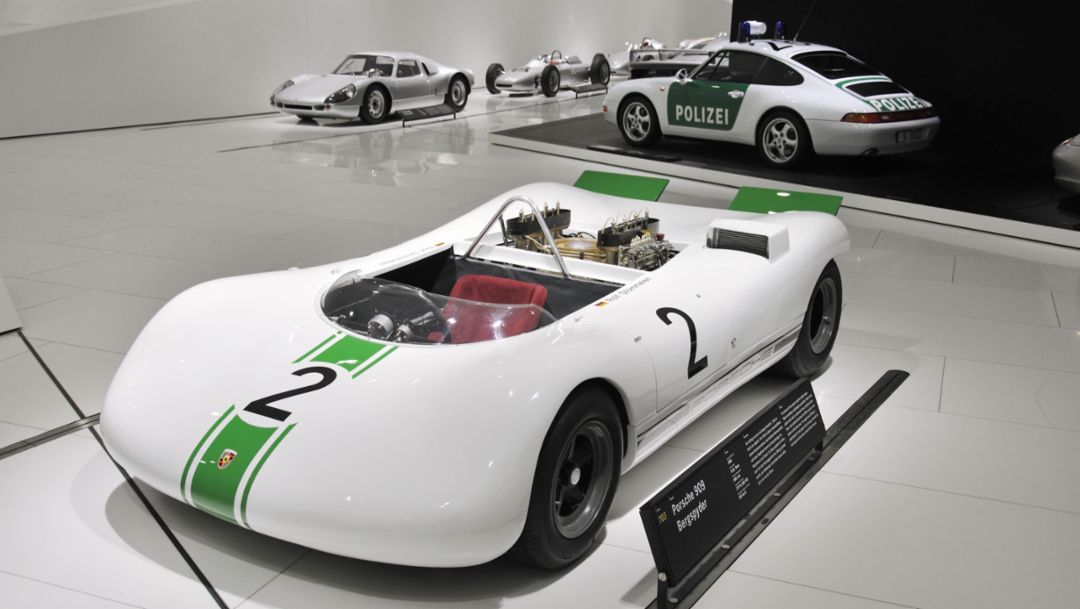 Porsche 909 Bergspyder, Porsche Museum, 2019, Porsche AG