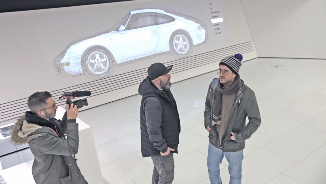 Kameramann, Niko Hüls, Backspin, Duan Wasi, l-r, Back to Tape, Stuttgart, 2018, Porsche AG