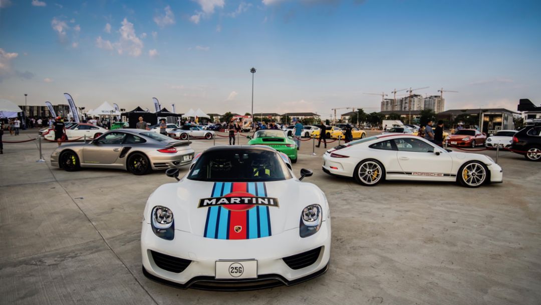 918 Spyder, Das Treffen, Thailand, 2018, Porsche AG