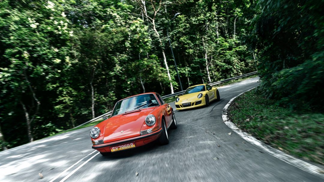 911T, 911 Carrera T, l-r, 2018, Porsche AG