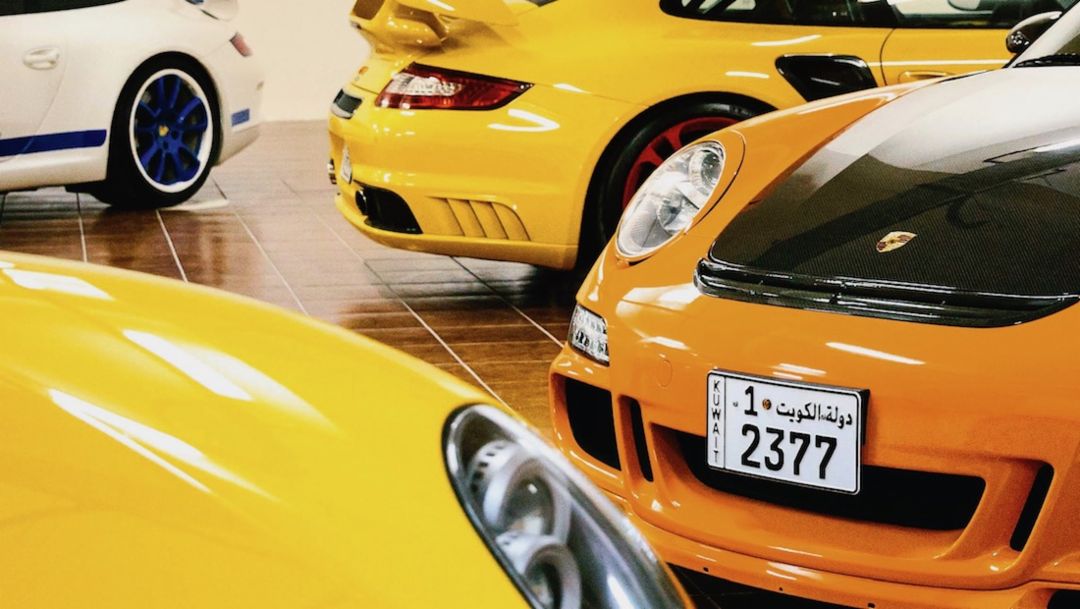 911 GT3, 911 GT2, 911 GT3 RS, l-r, Kuwait, 2018, Porsche AG