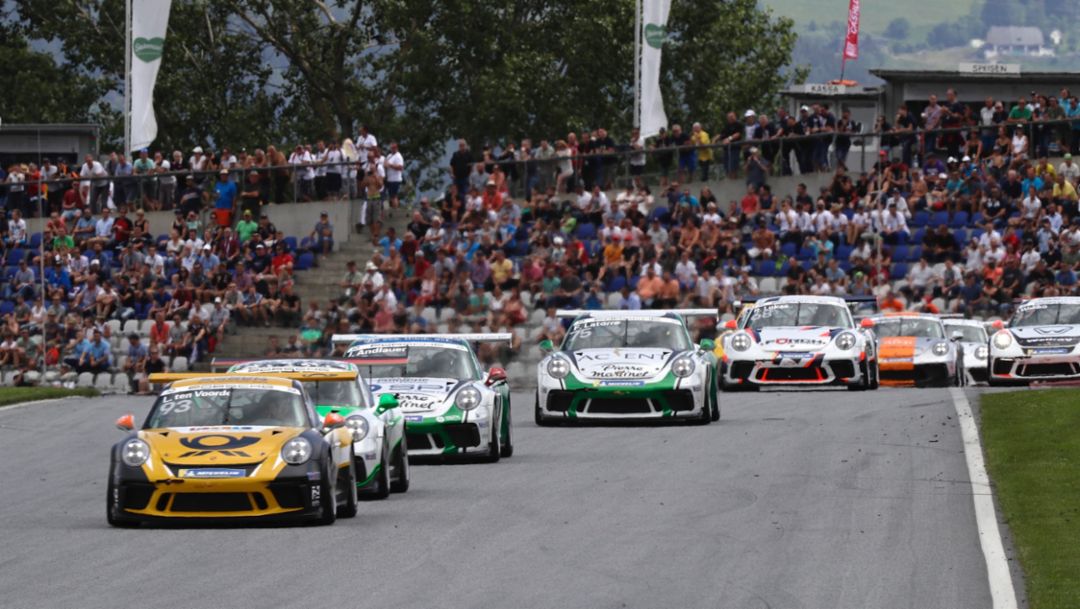 911 GT3 Cup, Porsche Carrera Cup Deutschland, Rennen 3, Spielberg, 2018, Porsche AG