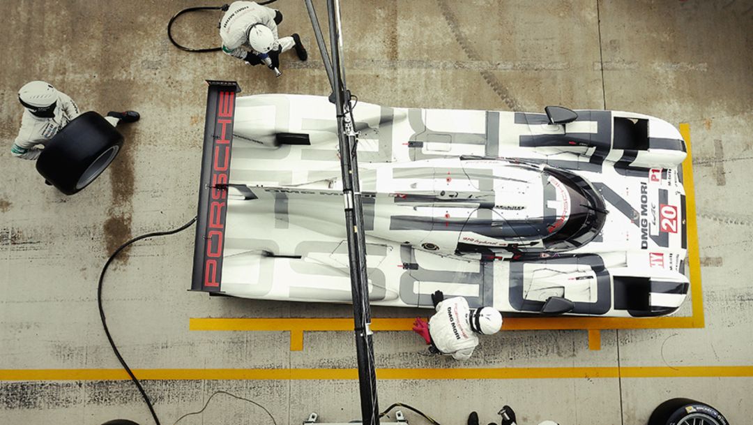 919 Hybrid, pit stop, 2014, Porsche AG