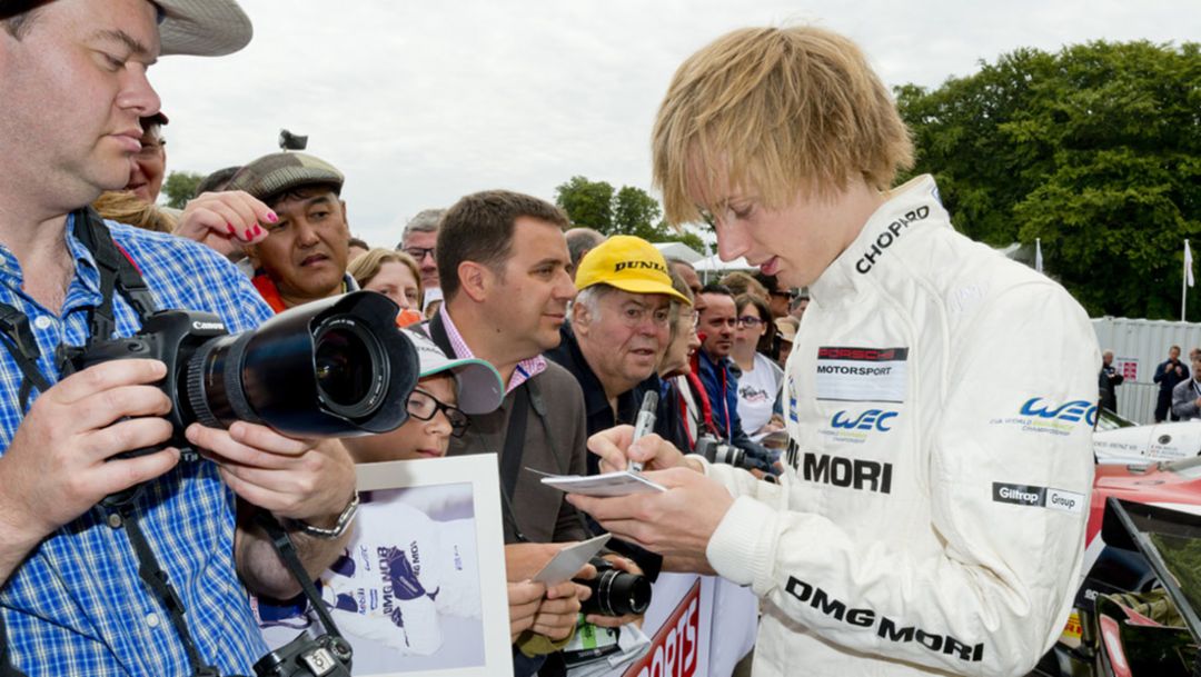 Brendon Hartley, Works driver, Goodwood Festival of Speed, 2014, Porsche AG