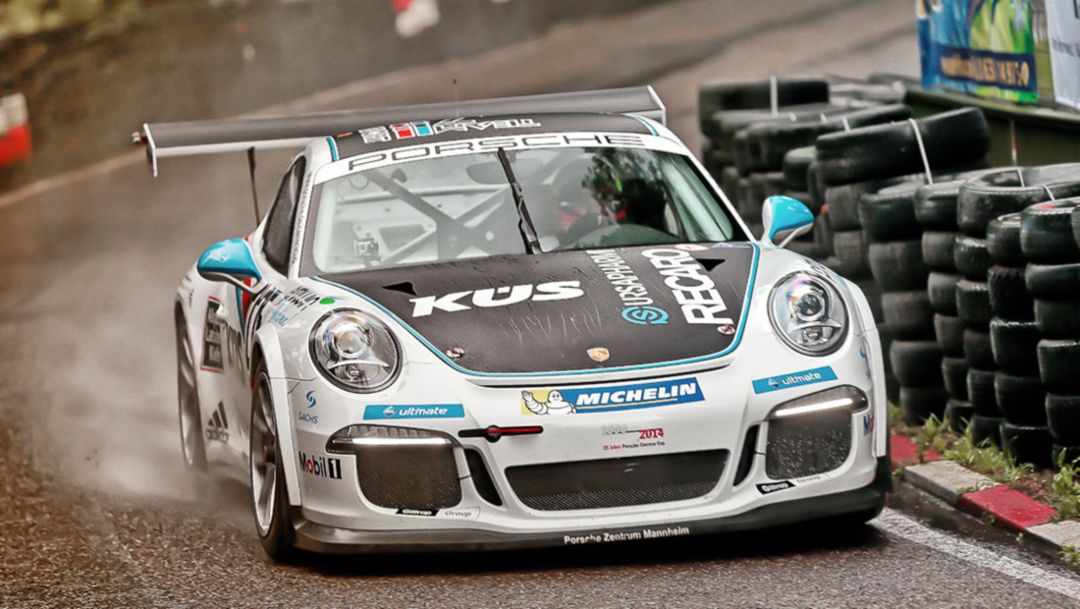 Timo Bernhard, Werksfahrer, Porsche 911 Cup (Typ 991), 41. Homburger ADAC Bergrennen, 2014, Porsche AG