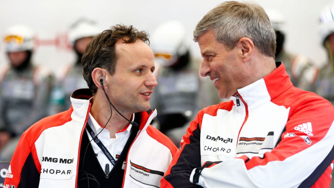Alexander Hitzinger, Technical Director LMP1, Fritz Enzinger, Vice President LMP1, Spa 2015, Porsche AG