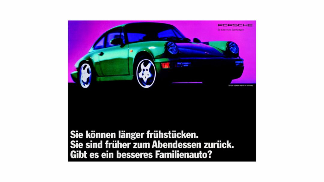 Porsche ad between 1992 and 1994