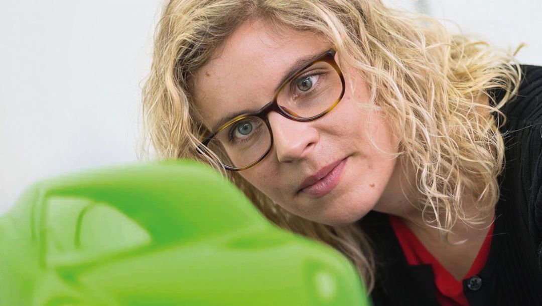 Sina Brunner, product manager for innovation and color, 2018, Porsche AG