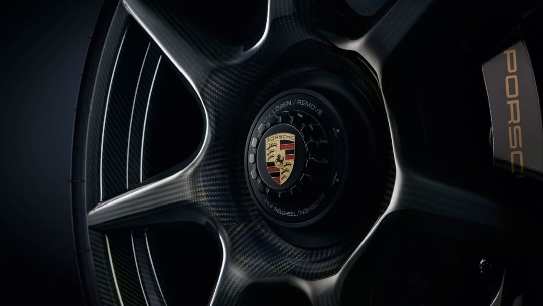 Porsche 20-Zoll 911 Turbo Carbon-Rad für die 911 Turbo S Exclusive Series, 2017, Porsche AG