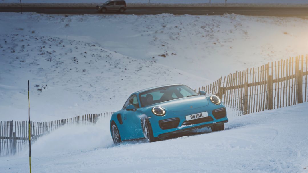 911 Turbo S, Glenshee Ski Centre, Schottland, 2018, Porsche AG