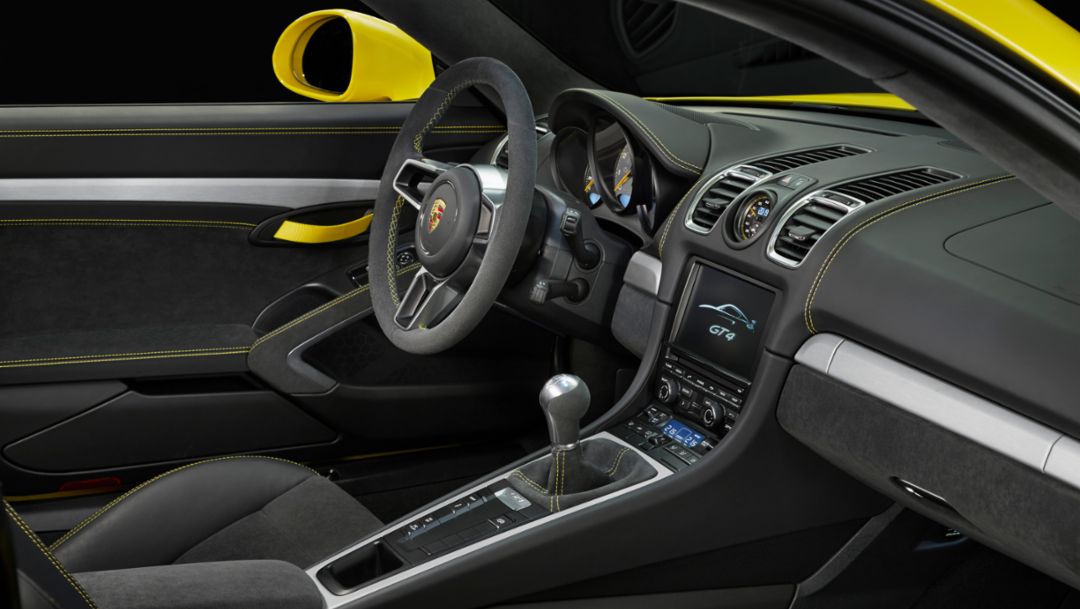 Cayman GT4, interior, 2015, Porsche AG