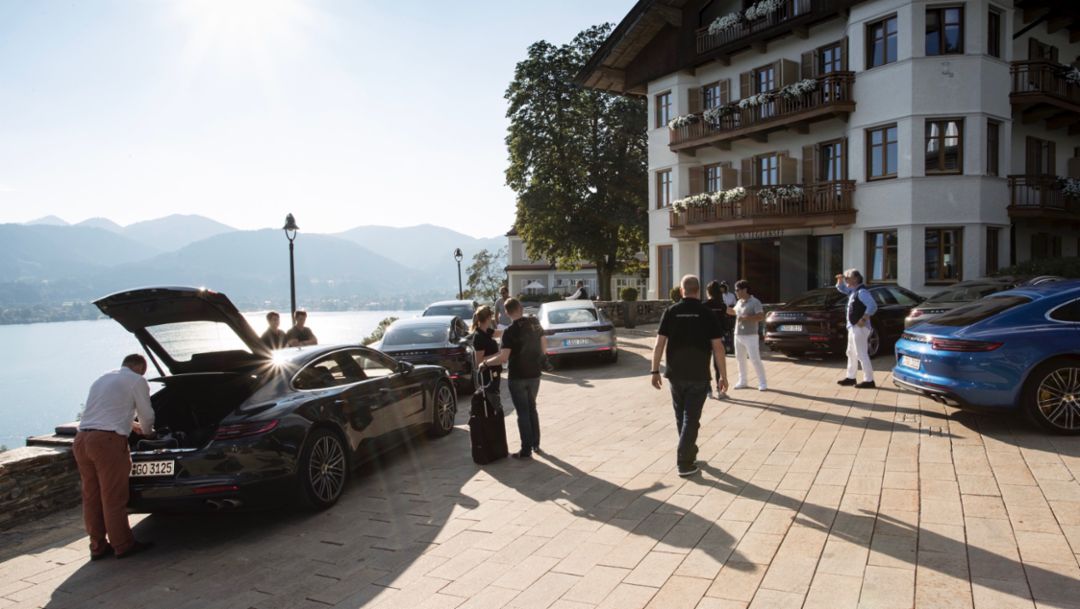 International press launch Panamera, Tegernsee lake, 2016, Porsche AG