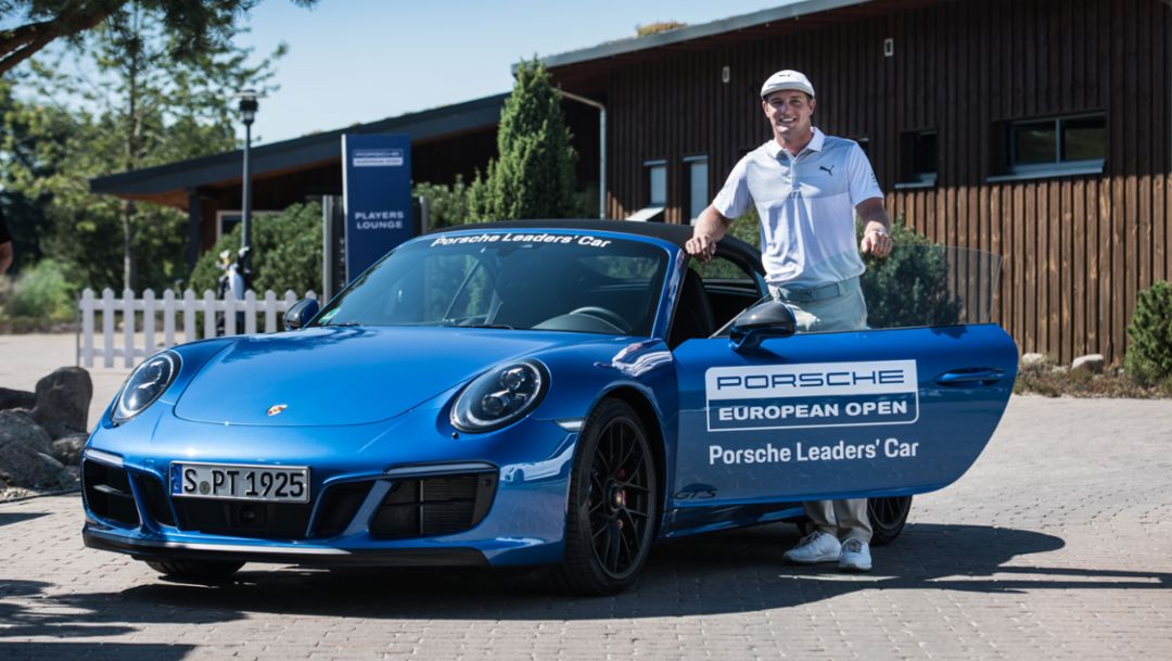 Bryson DeChambeau, Golfer, 911 Carrera GTS Cabriolet, Porsche European Open, Hamburg, 2018, Porsche AG