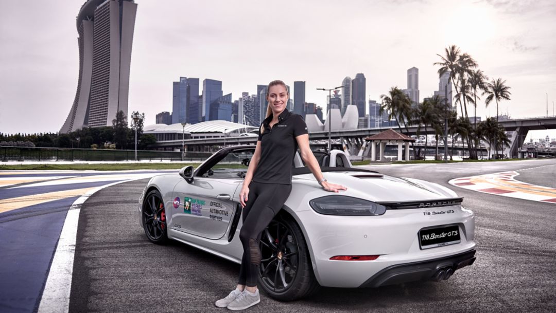 Angelique Kerber, 718 Boxster GTS, Singapur, 2018, Porsche AG