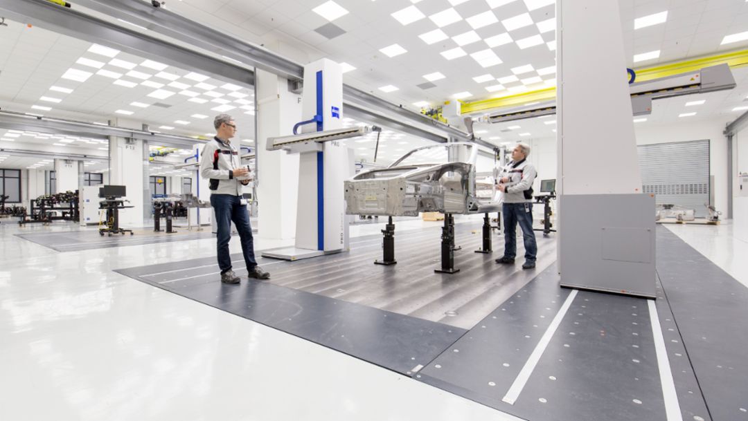 Coordinate measurement machine, car body construction, 2018, Porsche AG