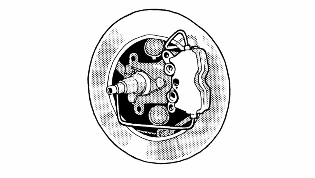 Annular disc brakes, 1962, Porsche AG