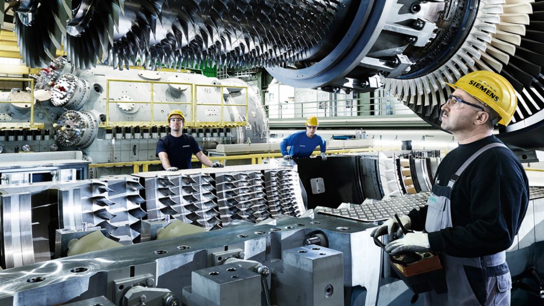 Gas turbine production, 2017, Siemens AG/Porsche Consulting GmbH