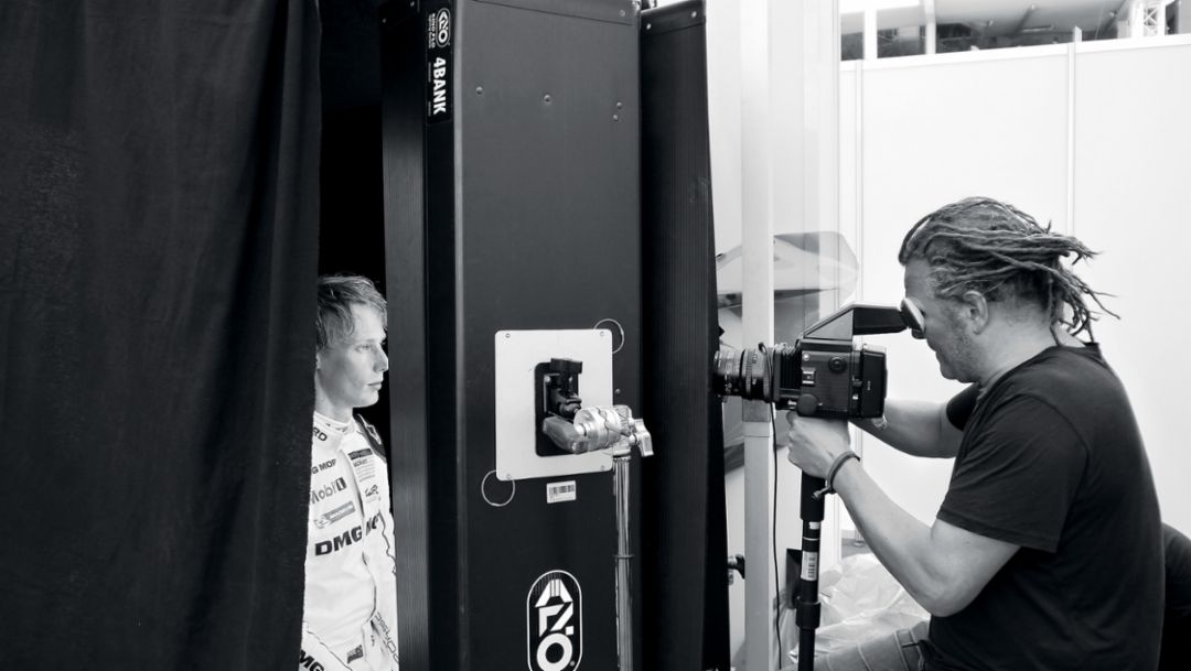 Brendon Hartley, racing driver, Martin Schoeller, photographer, 2018, Porsche AG