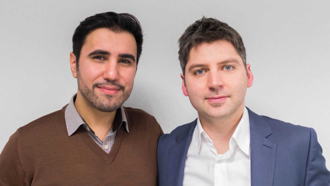 Mehmet Arziman, Heiko Scholtes, Gründer Home-iX, 2017, Porsche AG