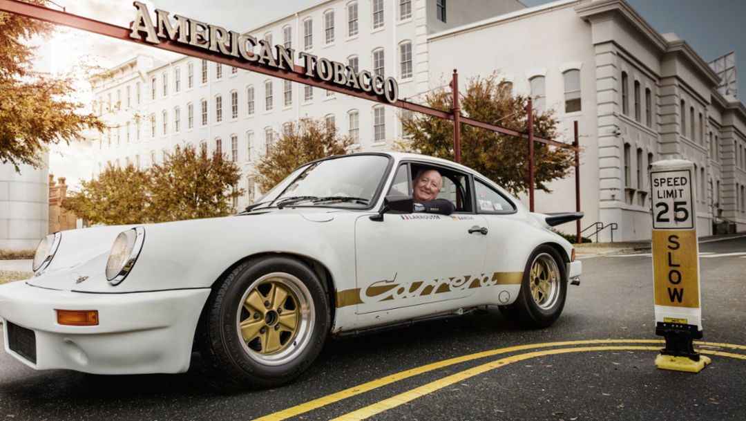 Bob Ingram, Porsche collector, 911 Carrera RS 3.0, Durham, North Carolina, 2014, Porsche AG