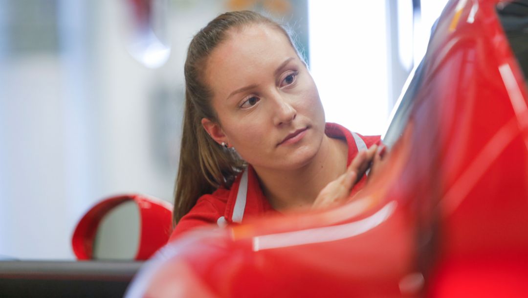 Laura Küblböck, Girls Day, 2018, Porsche AG