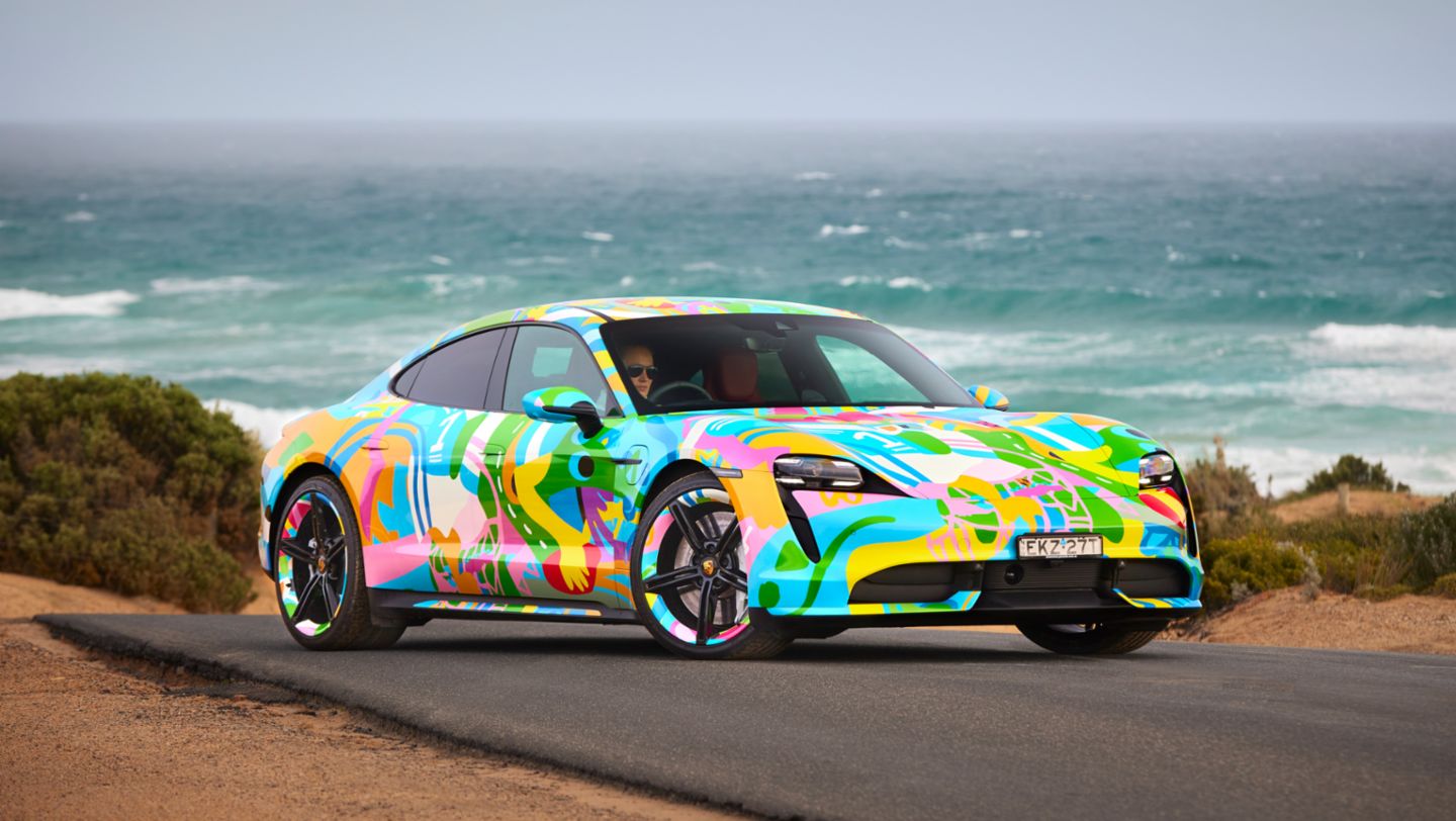 Digital Taycan art car, Porsche Cars Australia, 2021, Porsche AG