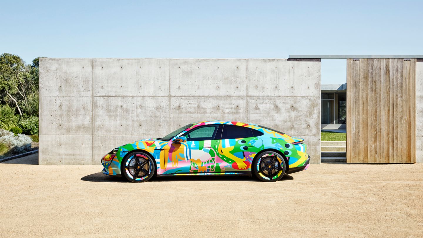 Digital Taycan art car, Porsche Cars Australia, 2021, Porsche AG