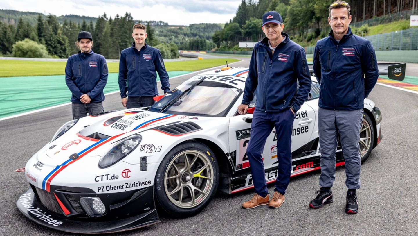 Jacob Schell, Nico Menzel, Niki Leutwiler, Ivan Jacoma, 911 GT3 R, 2021, Porsche Schweiz AG