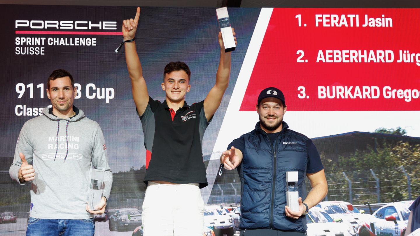 Porsche Sprint Challenge Suisse: GT3 Cup; 2022, Misano, Jürg Aeberhard, Jasin Ferati, Alexander Schwarzer, Porsche Schweiz AG