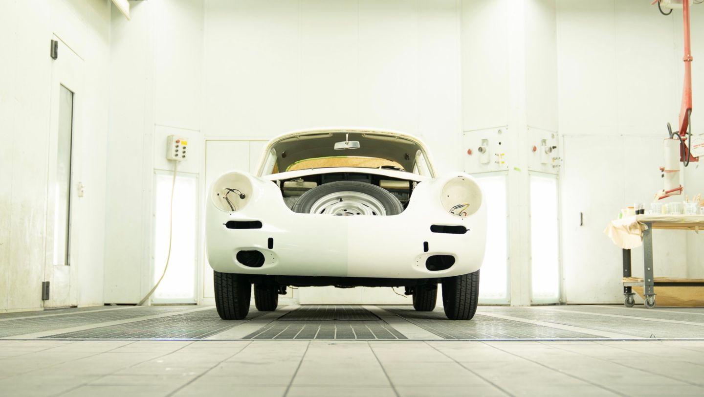 Porsche 356 SC Artcar, Lackierarbeiten, 2023, Porsche Schweiz AG