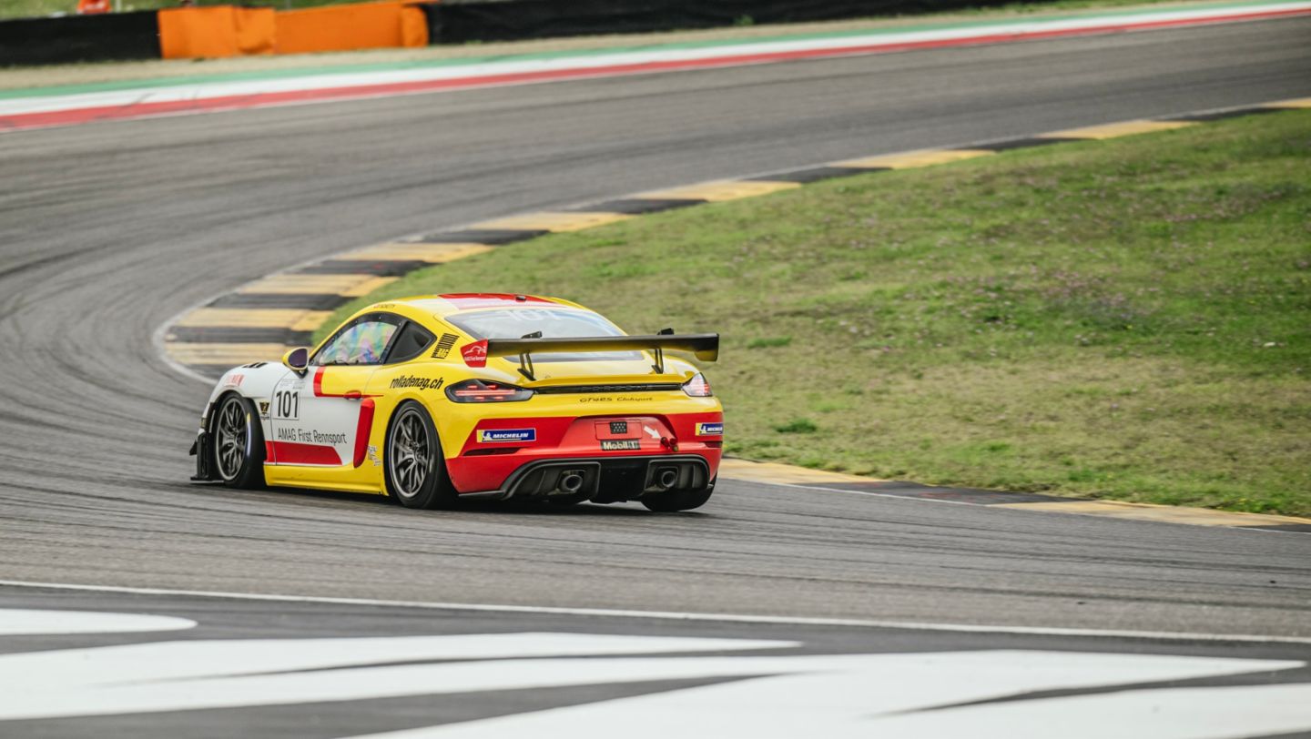 Patrick Schetty, Porsche Sprint Challenge Suisse: GT4 Clubsport, Mugello (I), 2024, Porsche Schweiz AG