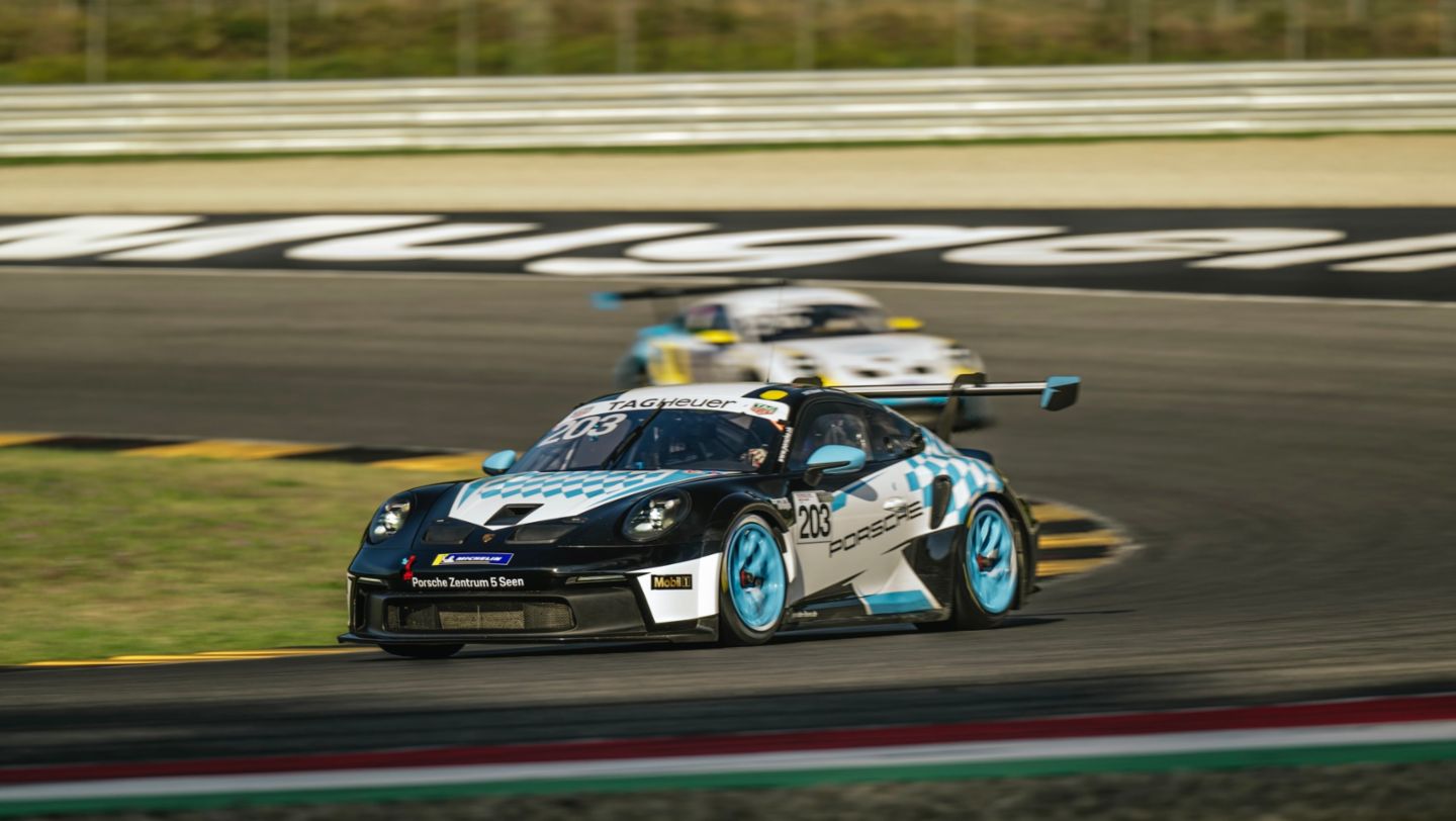 Sebastian Schmitt, Porsche Sprint Challenge Suisse: Open GT, Mugello (I), 2024, Porsche Schweiz AG