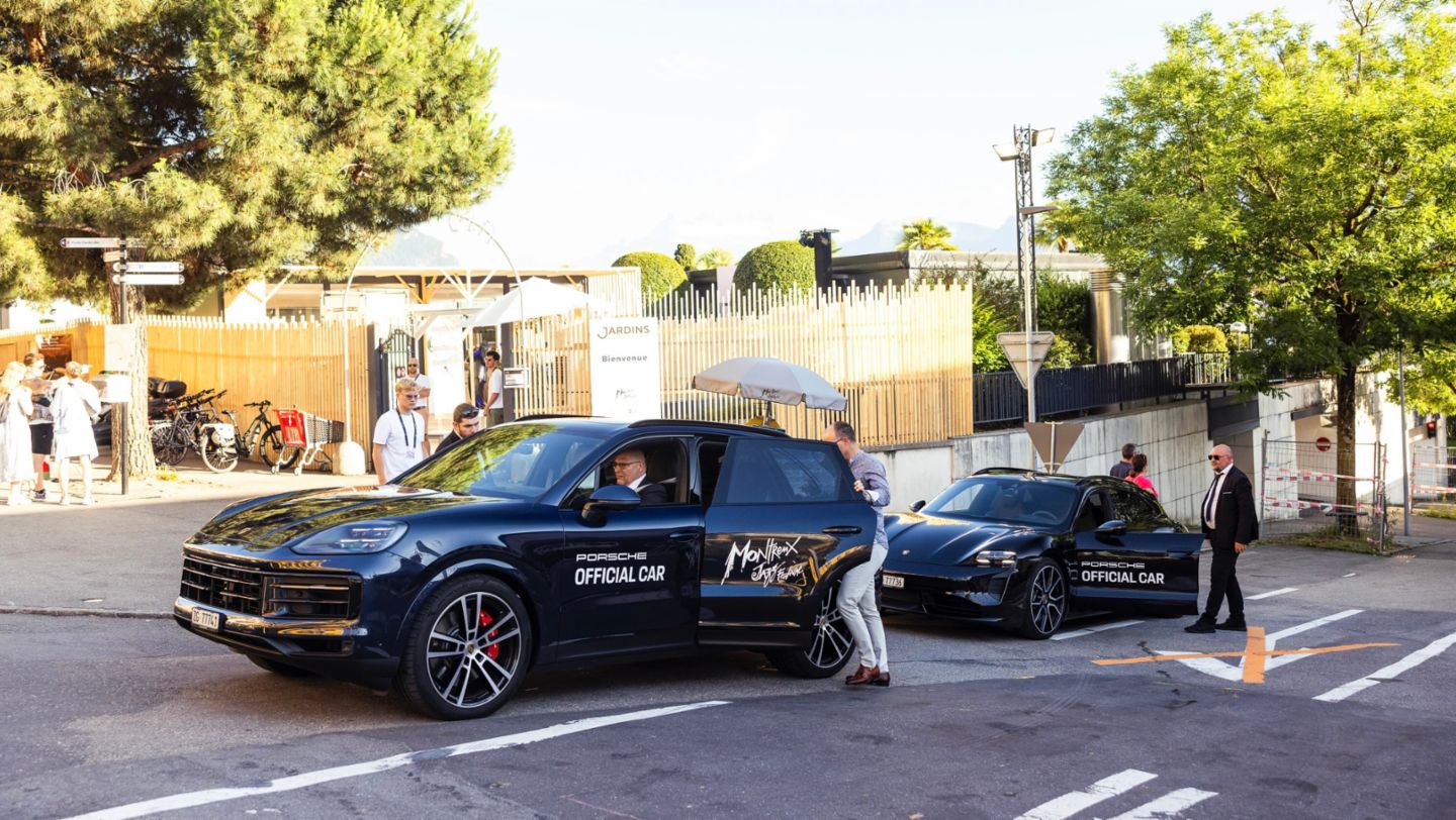 Cayenne, Taycan Sport Turismo, Montreux Jazz Festival, 2024, Porsche Schweiz AG