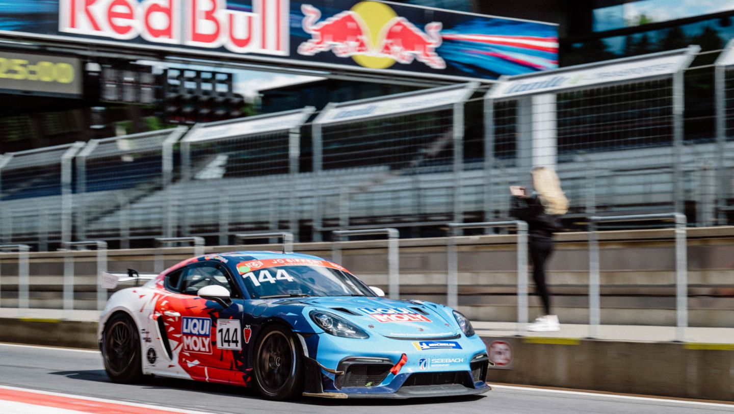 Levin Gelf, Porsche Sprint Challenge Suisse: GT4 Clubsport, Spielberg (A), 2025, Porsche Schweiz AG