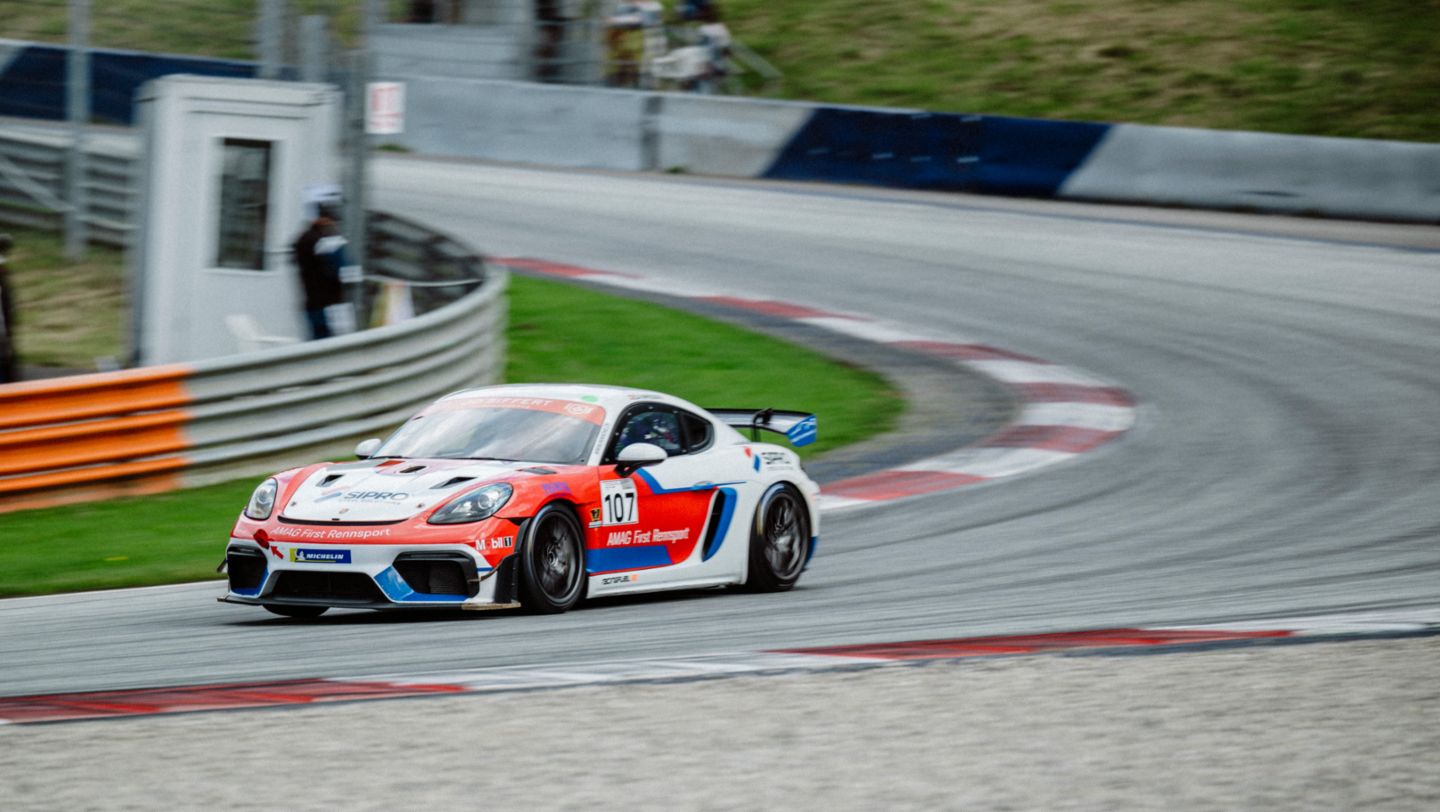Elia Pappacena, Porsche Sprint Challenge Suisse: GT4 Clubsport, Spielberg (A), 2025, Porsche Schweiz AG