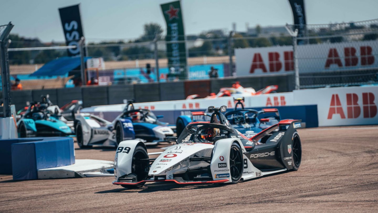 99X Electric, Berlin E-Prix, Race 14, 2021, Porsche AG