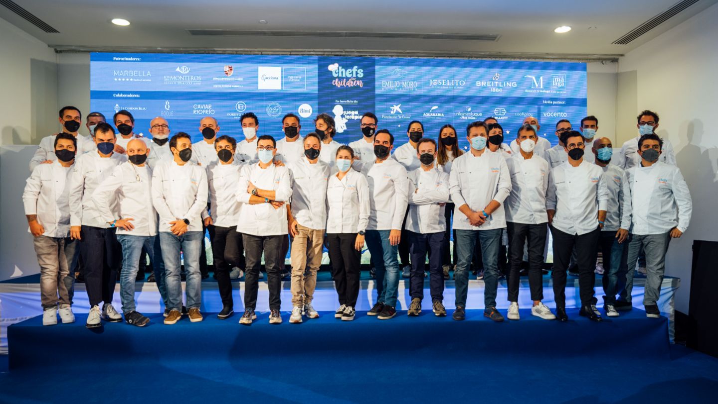 Proyecto solidario ChefsForChildren, 2021, Porsche Ibérica