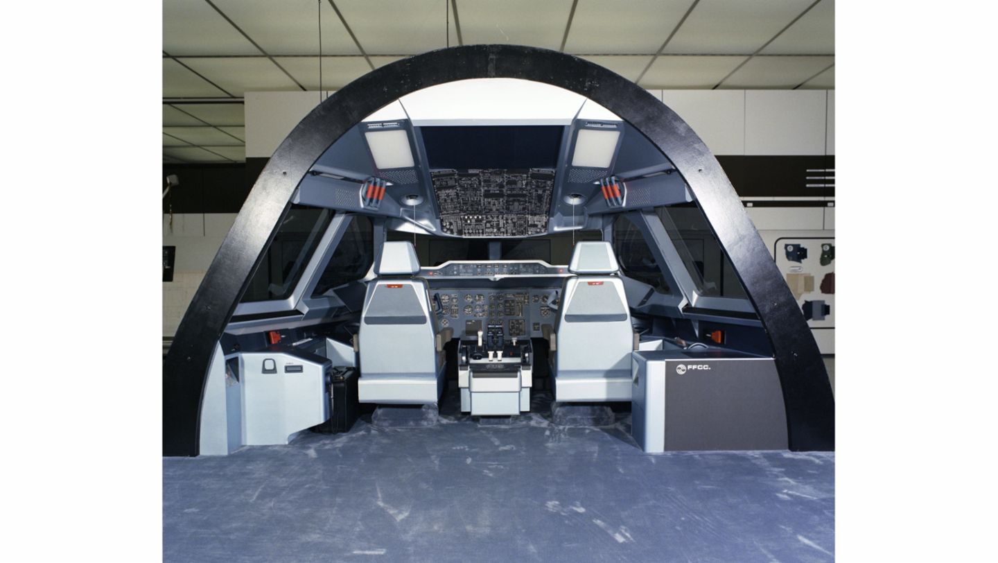 Cabina para aviones Airbus, 1981, 2021, Porsche AG