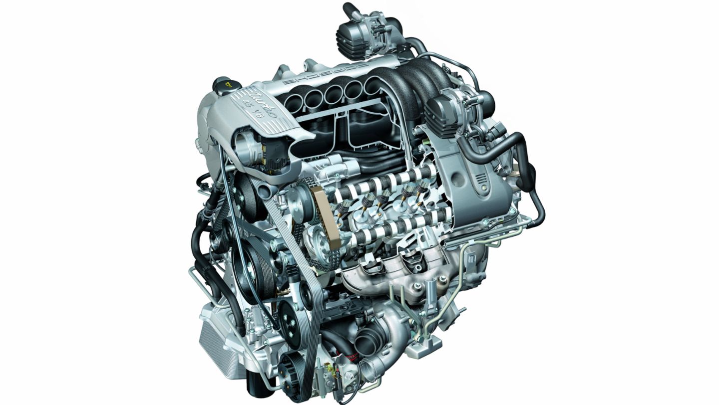 Motor V8 del Cayenne Turbo de 2002, 2022, Porsche AG