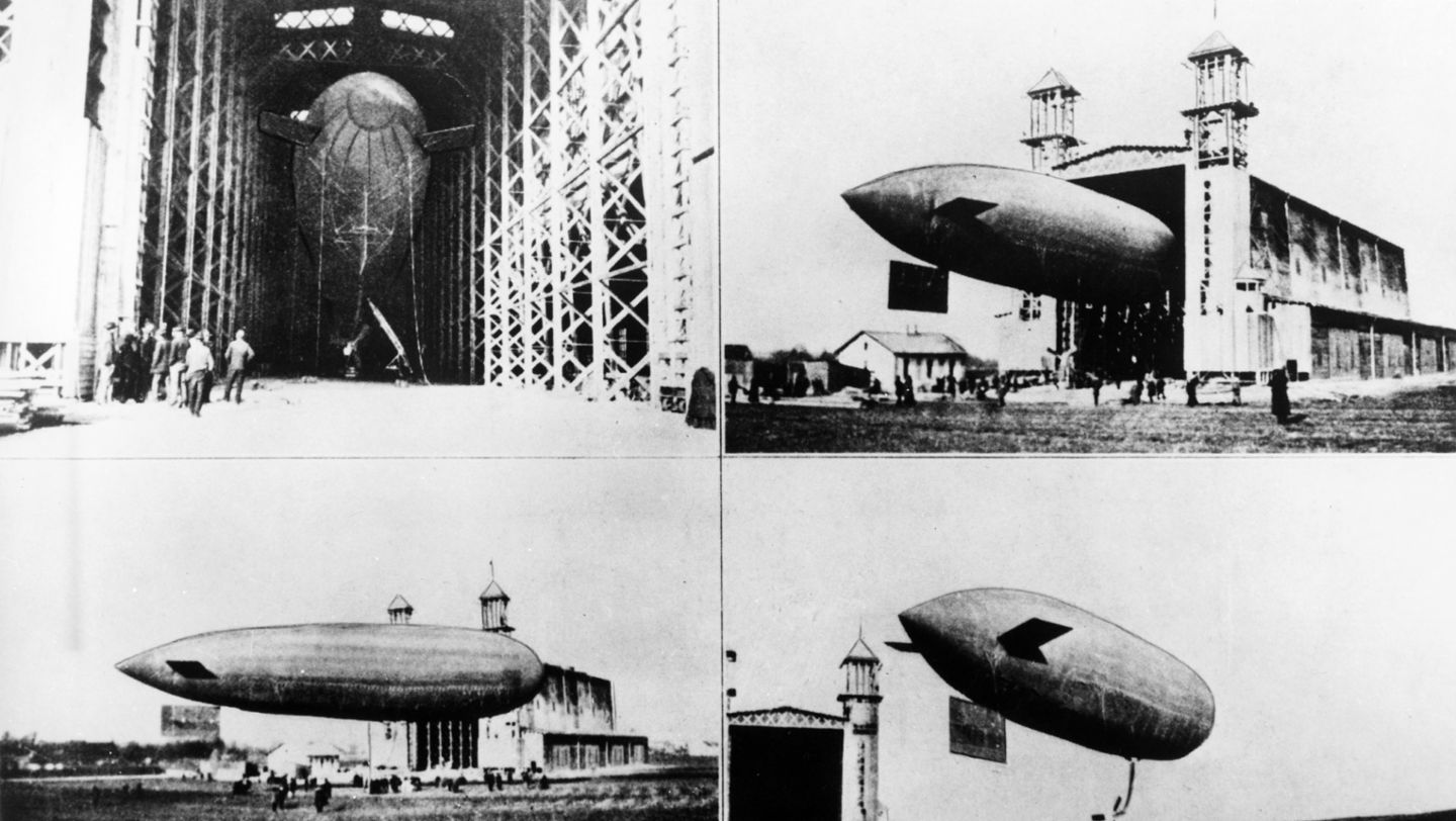 Dirigible Parseval en 1909, 2024, Porsche AG