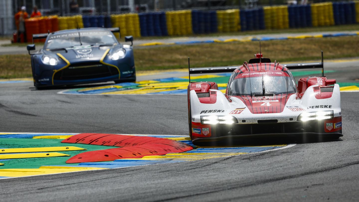 Porsche 963, Porsche Penske Motorsport (nº 4), Felipe Nasr (BRA), Nick Tandy (GB), Pascal Wehrlein (ALE), test previos a las 24 Horas de Le Mans, Campeonato del Mundo de Resistencia FIA (WEC), 2025, Porsche AG